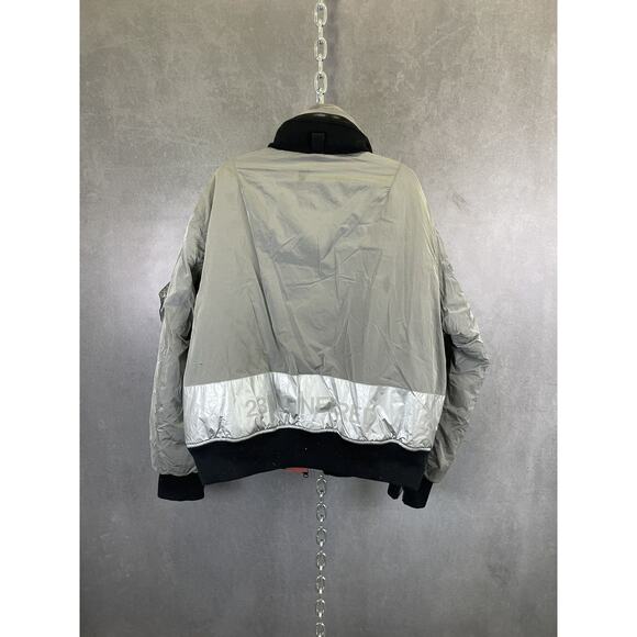 Jordan 23 Engineered iridescent‎ silver puffer bomber $350 - Picture 7 of 10